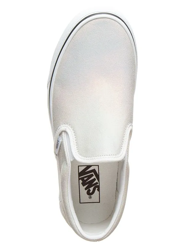 Skórzane slippersy "Classic Slip-On" w kolorze kremowym