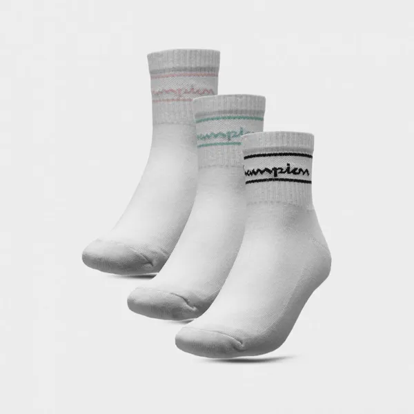 Skarpetki uniseks (3-pack) CHAMPION Quarter Socks - białe