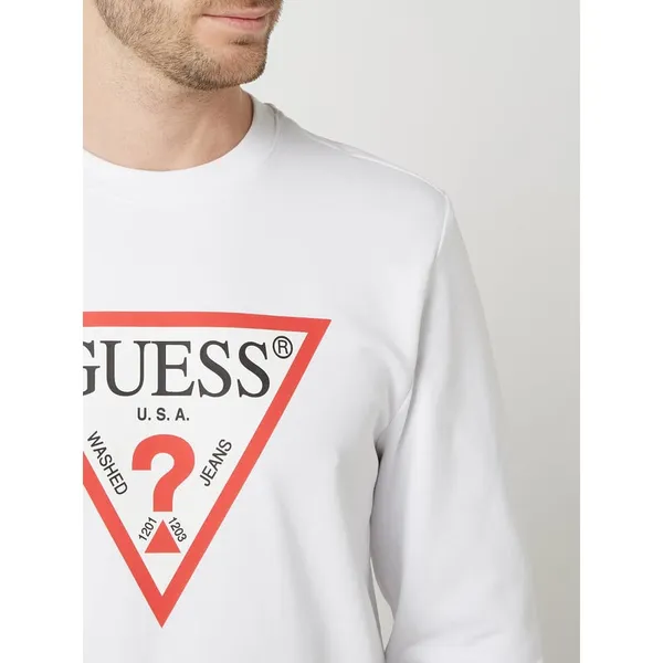 Guess Bluza o kroju slim fit z logo