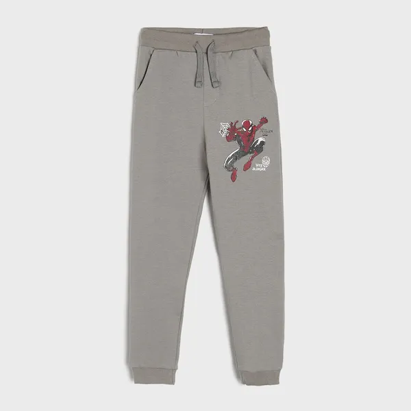 Spodnie dresowe jogger Spiderman - Szary