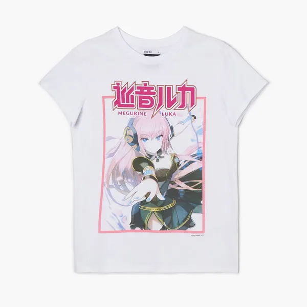 Biała koszulka Hatsune Miku - Biały