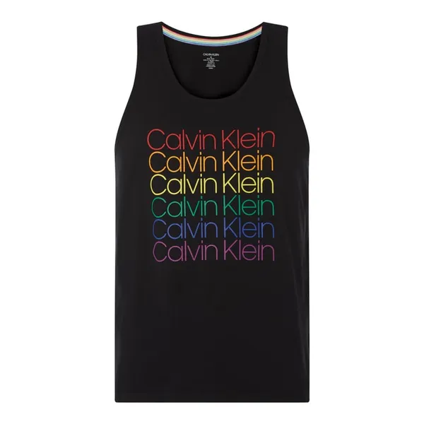 Calvin Klein Underwear Top z nadrukiem z logo w kolorach tęczy