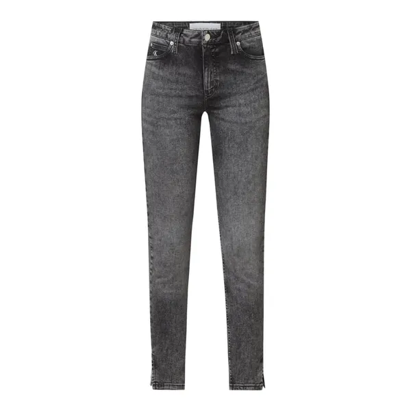 Calvin Klein Jeans Jeansy o długości nad kostkę i kroju skinny fit z dodatkiem streczu