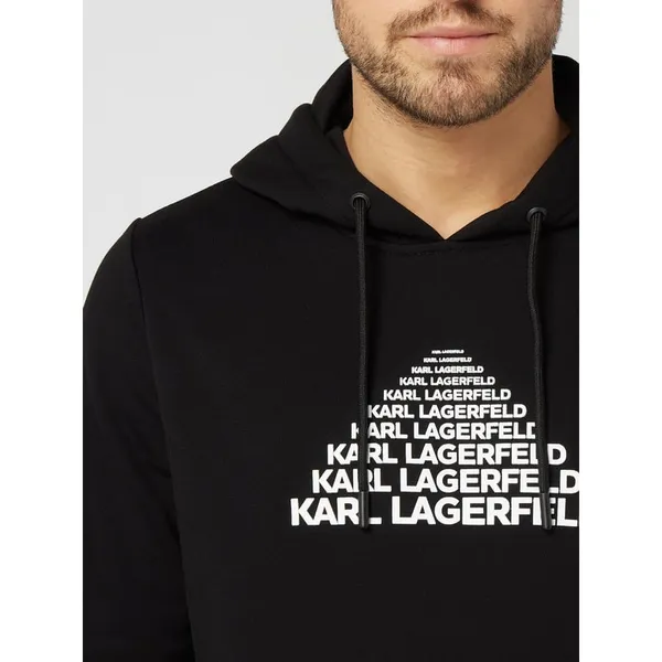 Karl Lagerfeld Bluza z kapturem z nadrukami z logo