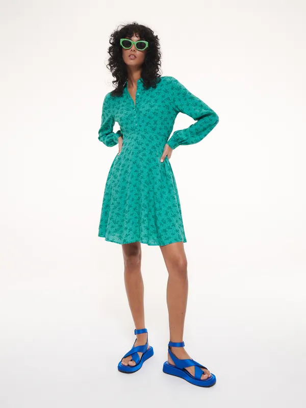 Sukienka z EcoVero™ - Zielony