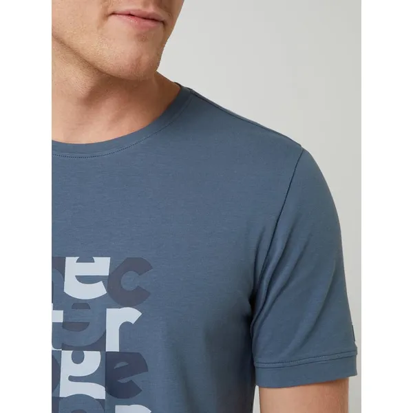 Daniel Hechter T-shirt o kroju modern fit z nadrukiem