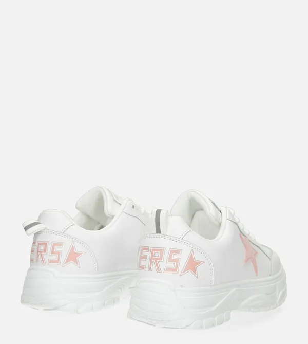 Białe buty sportowe sneakersy sznurowane Casu 20G15/P