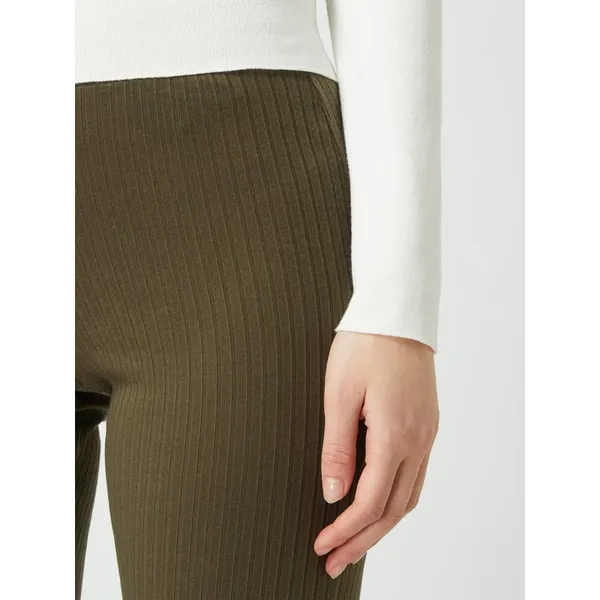 Pieces Spodnie rozszerzane z dodatkiem wiskozy model ‘Molly’