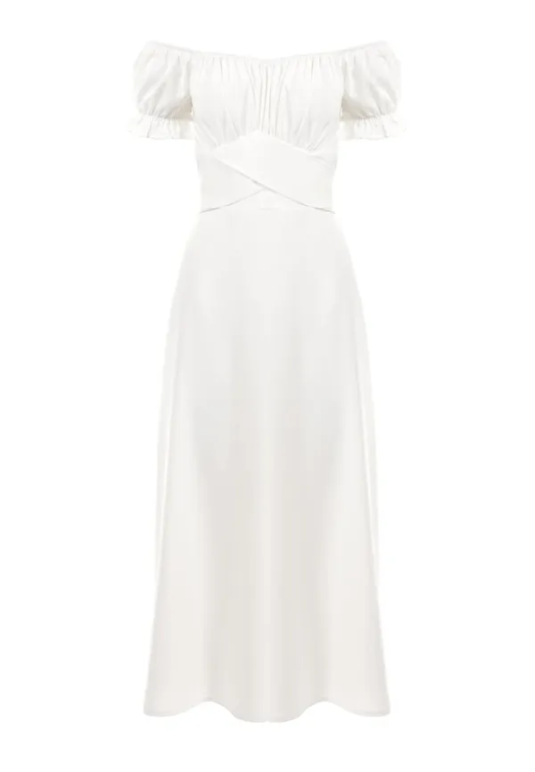 Biała Sukienka Amarhis