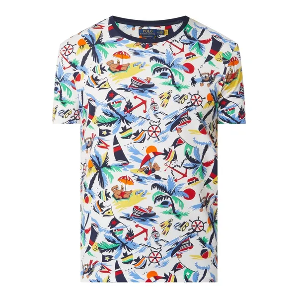 Polo Ralph Lauren Koszula o kroju custom slim fit z wzorem na całej powierzchni