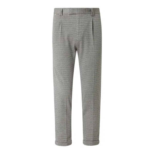 Cinque Spodnie z zakładkami w pasie z mieszanki bawełny model ‘Cisand’