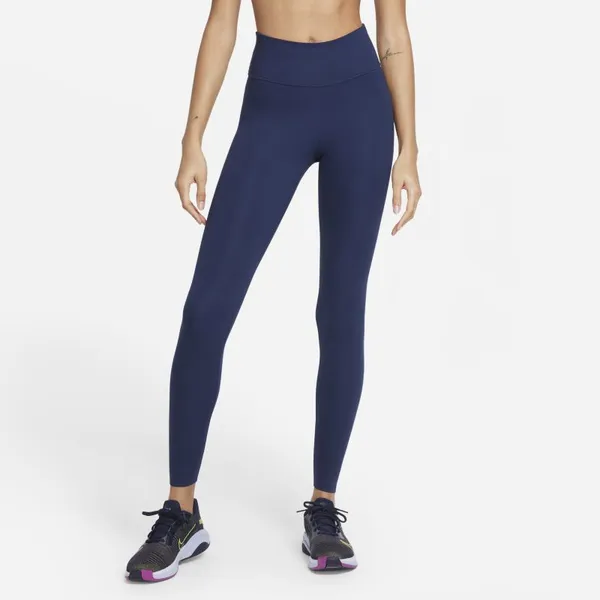 Damskie legginsy ze średnim stanem Nike One Luxe - Niebieski