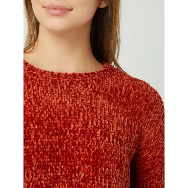 Only Sweter krótki z aksamitnej przędzy model ‘Shilla’