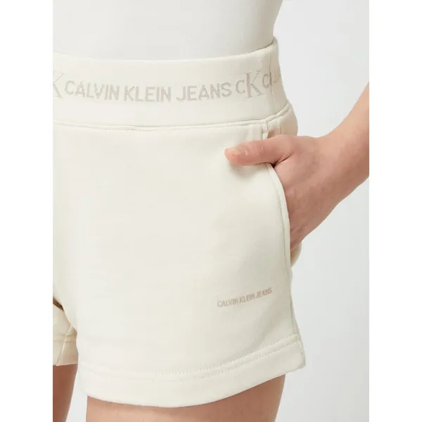 Calvin Klein Jeans Szorty z dzianiny dresowej z bawełny ekologicznej