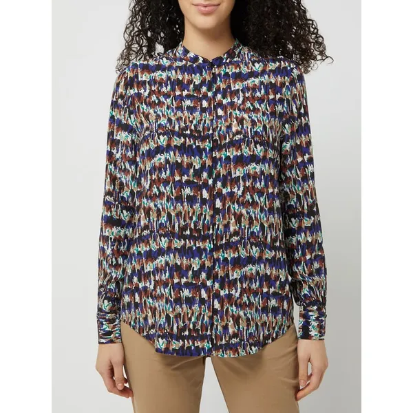 BOSS Casualwear Bluzka z mieszanki wiskozy i jedwabiu model ‘Befelize’