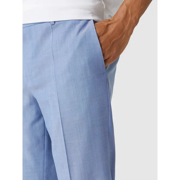 HUGO Spodnie do garnituru o kroju slim fit z żywej wełny model ‘Getlin’