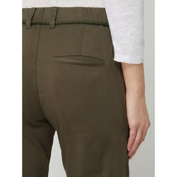 Drykorn Spodnie o kroju loose fit z paskiem model ‘Bad’