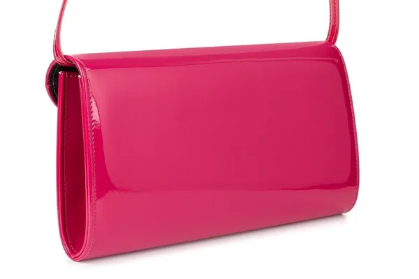 Różowa lakierowana damska torebka wieczorowa kopertówka BELTIMORE M78 różowy