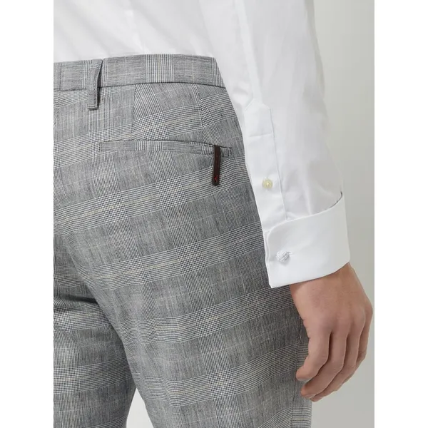 Cinque Spodnie do garnituru o kroju slim fit z dodatkiem lnu model ‘Cibravo’