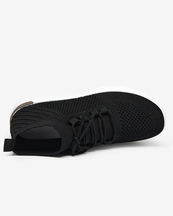 Damskie czarne tkaninowe buty sportowe Bamggy- Obuwie - Czarny