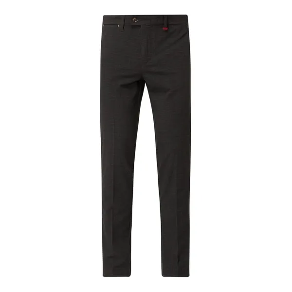 MAC Spodnie o wąskim kroju ze wzorem w kratę glencheck model ‘Arne’