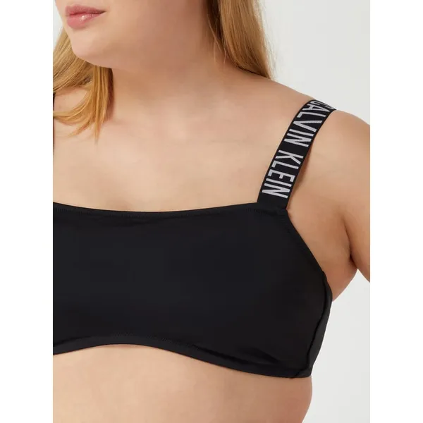 Calvin Klein Underwear Plus Top bikini PLUS SIZE bandażowy z ramiączkami z logo