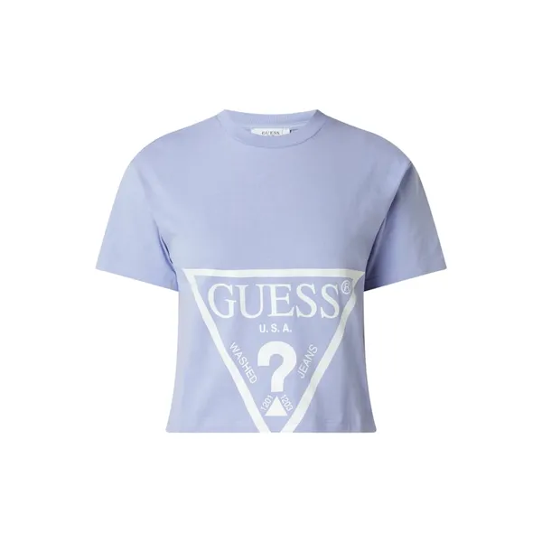 Guess Activewear T-shirt o pudełkowym kroju z bawełny ekologicznej