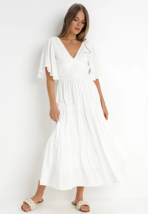 Biała Sukienka Nonsy