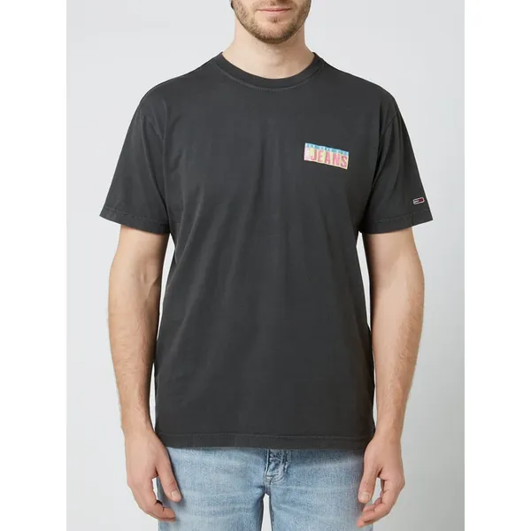 Tommy Jeans T-shirt z bawełny ekologicznej w stylu retro