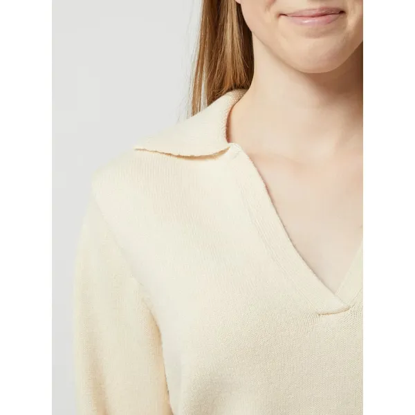 Selected Femme Sweter z wykładanym kołnierzem model ‘Aeya’