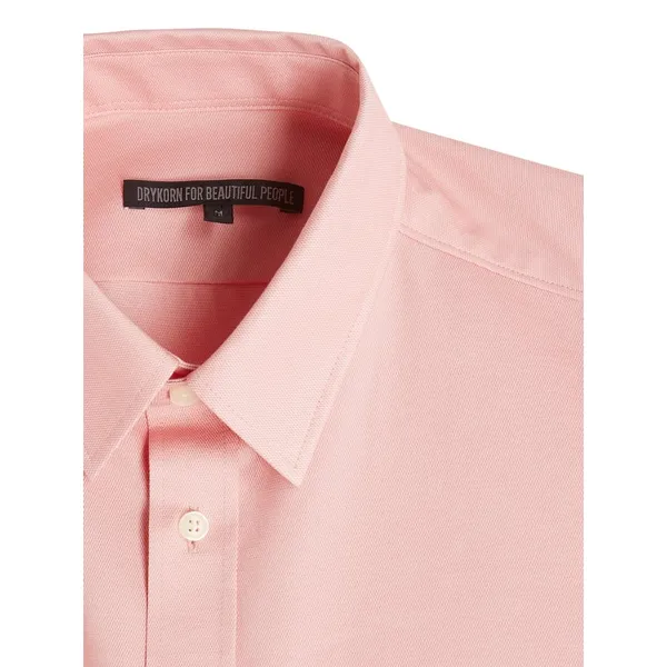 Drykorn Koszula biznesowa o kroju slim fit z dżerseju z krótkim rękawem model ‘Fenno’