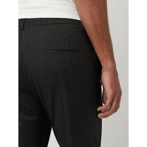 Drykorn Spodnie materiałowe skrócone o kroju slim fit ze wzorem w cienkie prążki model ‘Chasy’