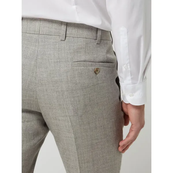 Atelier Torino Spodnie do garnituru z mieszanki lnu i żywej wełny model ‘Cane’