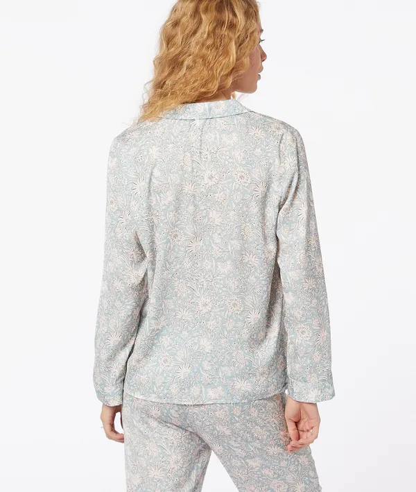 Iris Chemise De Pyjama - Niebieski