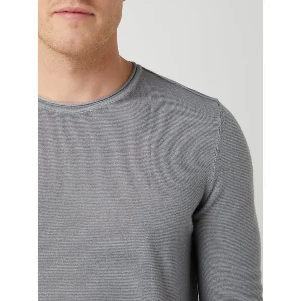 JOOP! Jeans Sweter o kroju regular fit z żywej wełny model ‘Jeilo’