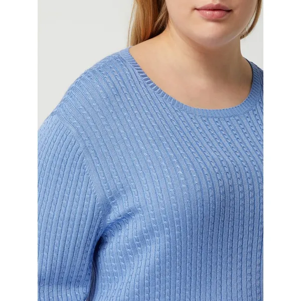 Lauren Ralph Lauren Curve Sweter PLUS SIZE z mieszanki bawełny i wiskozy model ‘Daminta’