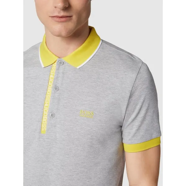 BOSS Athleisurewear Koszulka polo o kroju slim fit z wyhaftowanym logo model ‘Paule’