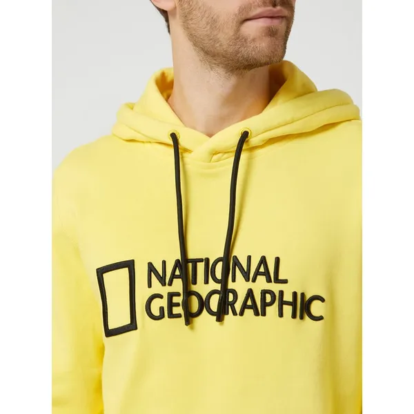 National Geographic Bluza z kapturem z bawełny ekologicznej