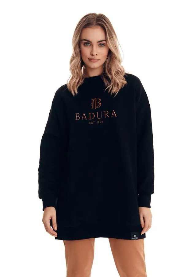 Dresowa bluza w wersji maxi zakładana przez głowę — Badura