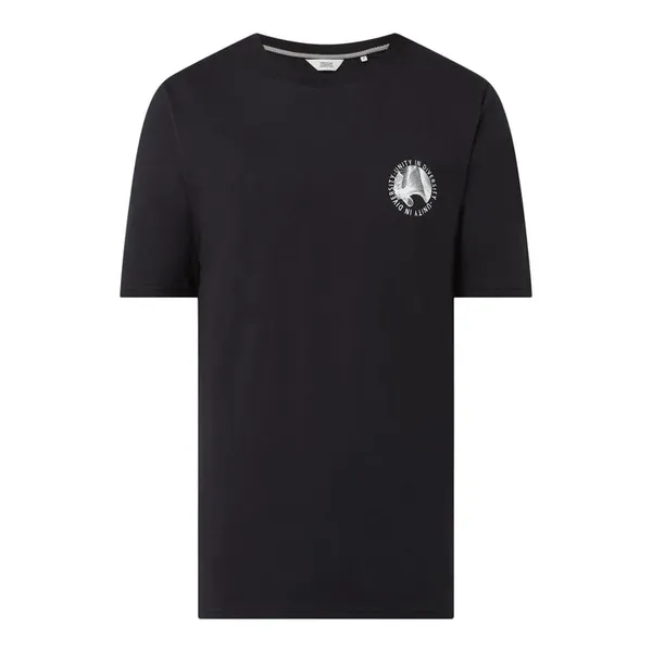 !Solid T-shirt z nadrukami model ‘Revel’