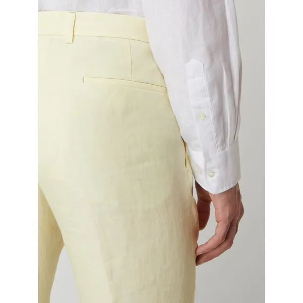 Strellson Spodnie lniane o kroju slim fit model ‘Till’