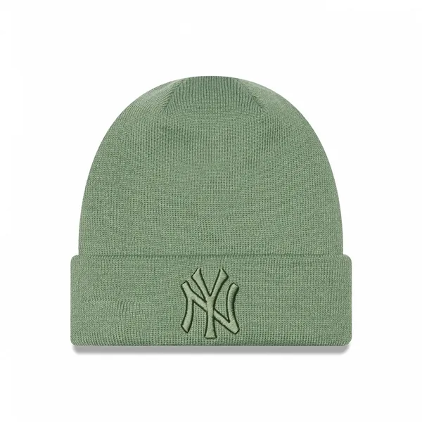 Damska czapka zimowa NEW ERA WMNS LEAGUE ESS BEANIE NEW YORK YANKEES - zielona