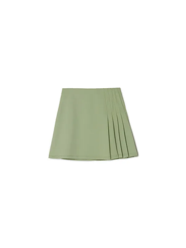 Zielona spódniczka z plisami