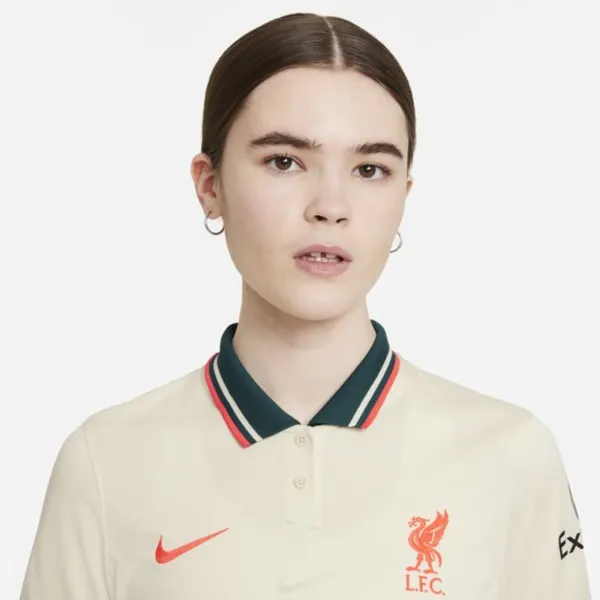 Damska koszulka piłkarska Nike Dri-FIT Liverpool FC 2021/22 Stadium (wersja wyjazdowa) - Brązowy