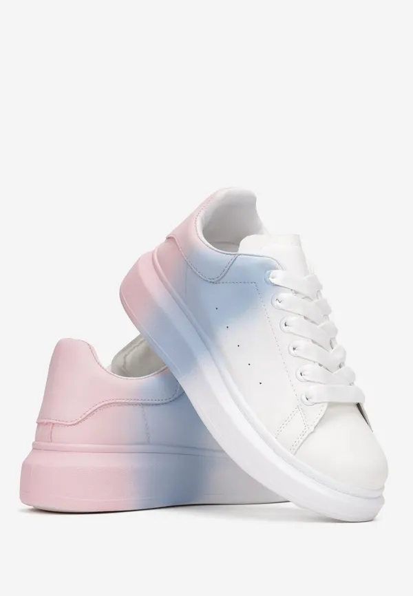 Biało-Różowe Sneakersy Appadia