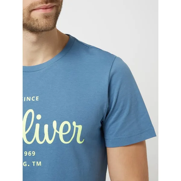 s.Oliver RED LABEL T-shirt o kroju regular fit z bawełny ekologicznej