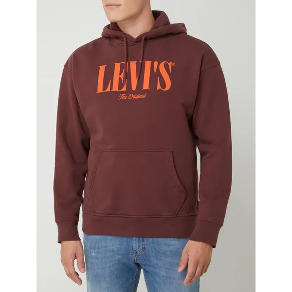 Levi's® Bluza z kapturem o kroju relaxed fit z nadrukiem z logo
