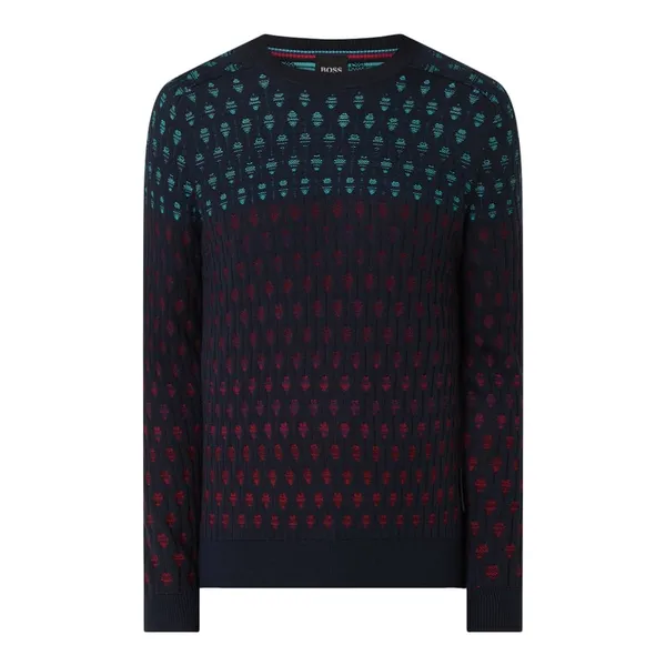 BOSS Casualwear Sweter z dodatkiem wełny model ‘Agradeo’