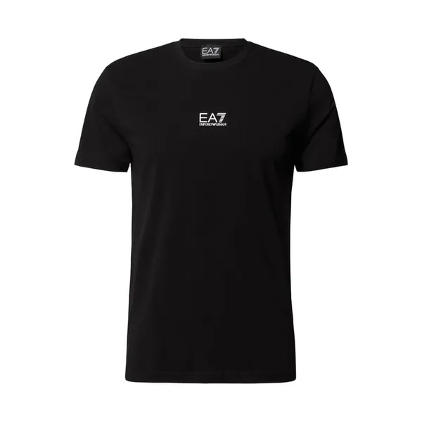 EA7 Emporio Armani T-shirt z nadrukiem z logo w kontrastowym kolorze