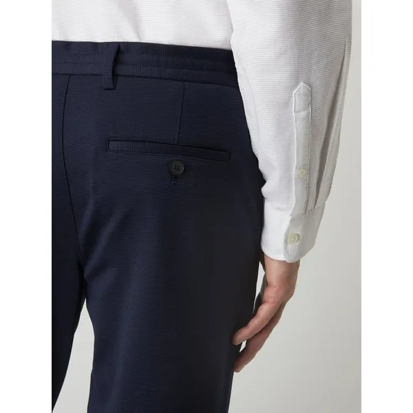 s.Oliver BLACK LABEL Spodnie do garnituru o kroju slim fit z dżerseju model ‘Ojogg’